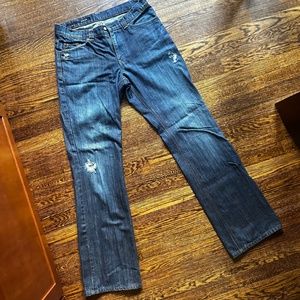 FRESH INK Men's Jeans (Dark Blue distressed)